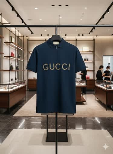 Gucci Teal Blue Premium Quality T-shirt-thumb-2