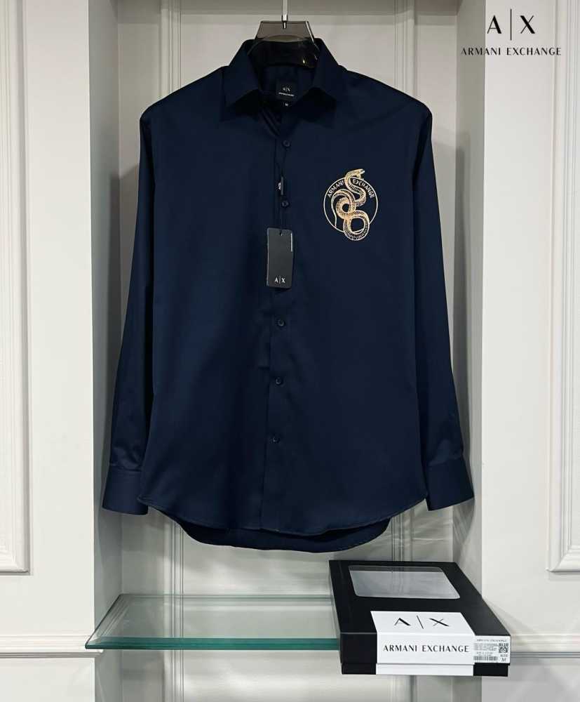 Armani Exchange Blue Premium Quality Cotton Shirt-1