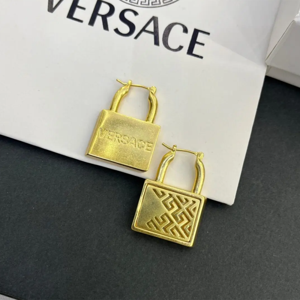 Versace Padlock Drop Earrings-thumb-0