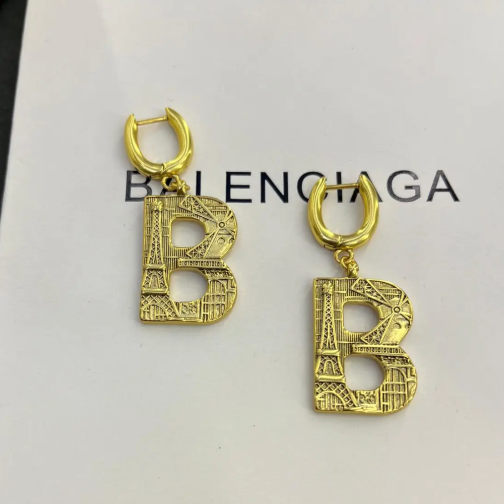 Balenciaga Love City Paris B Earrings-thumb-0