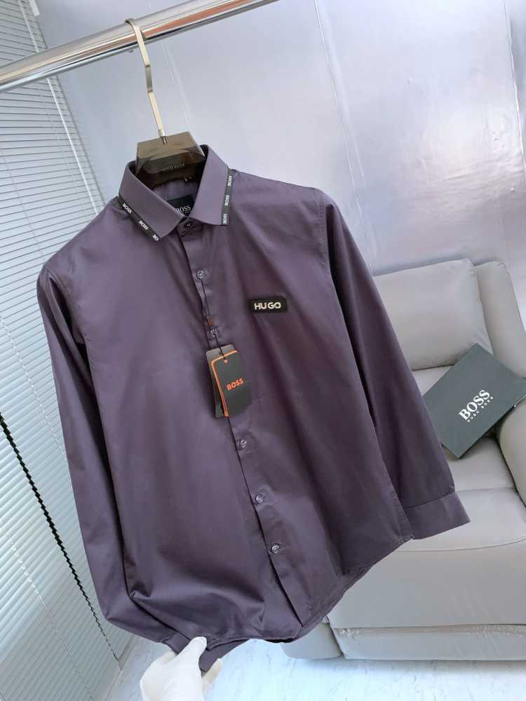 Hugo Boss Grey Premium Quality Shirt-1