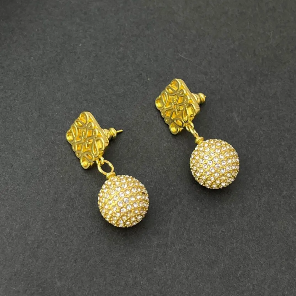 Loewe Anagram Stud Earrings-thumb-0