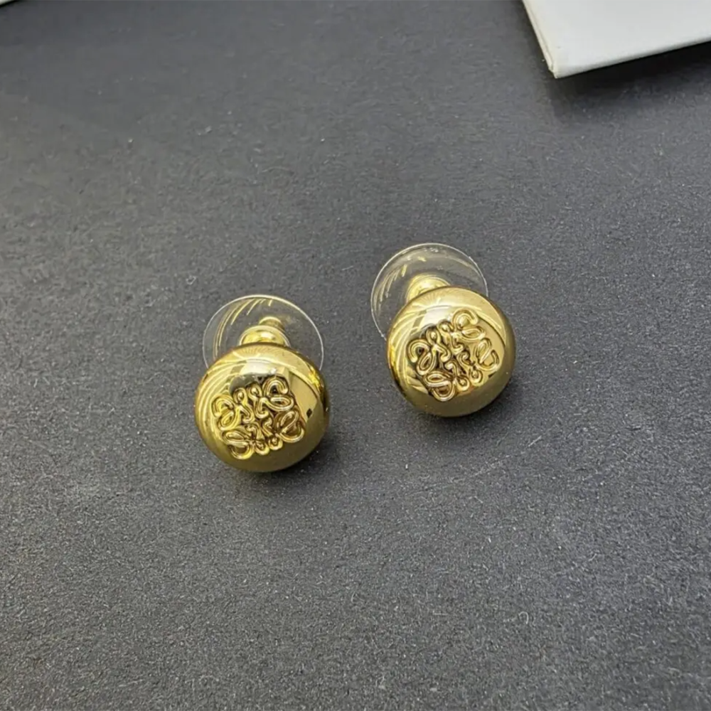 Loewe Anagram Bombé Stud Earrings-thumb-0