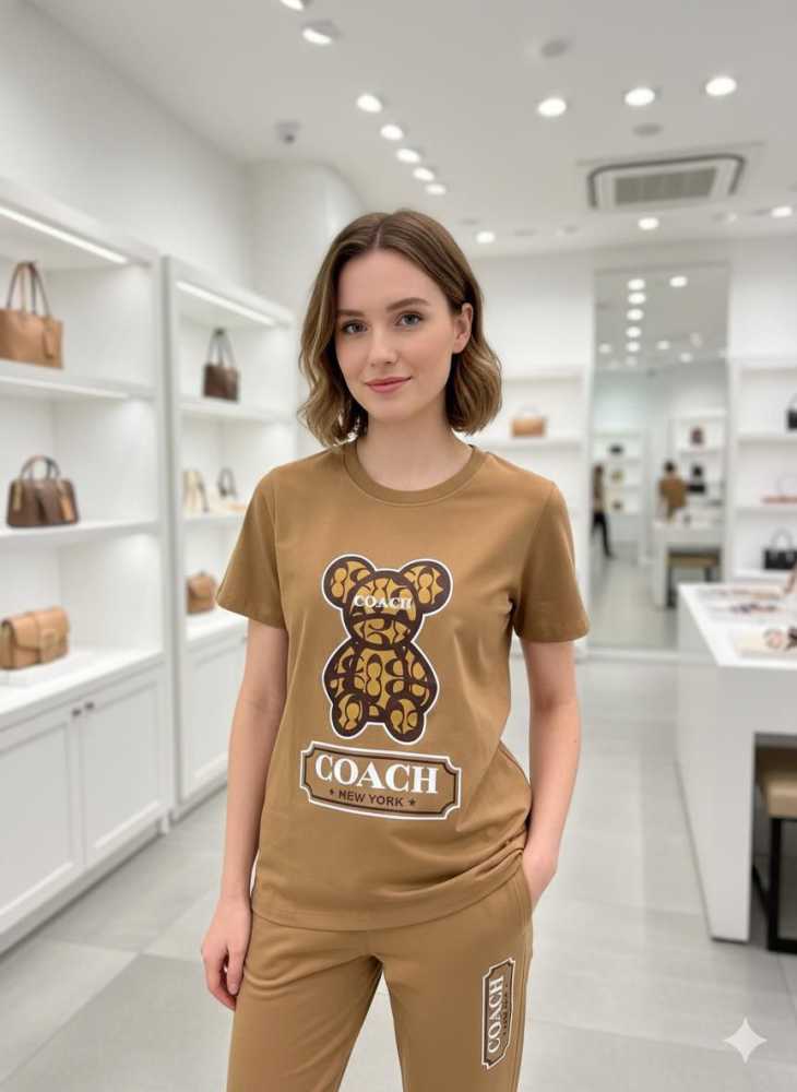 Coach Brown Premium Quality Co-ord Set-1