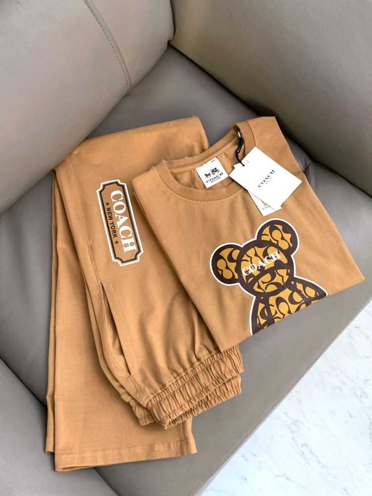Coach Brown Premium Quality Co-ord Set-2