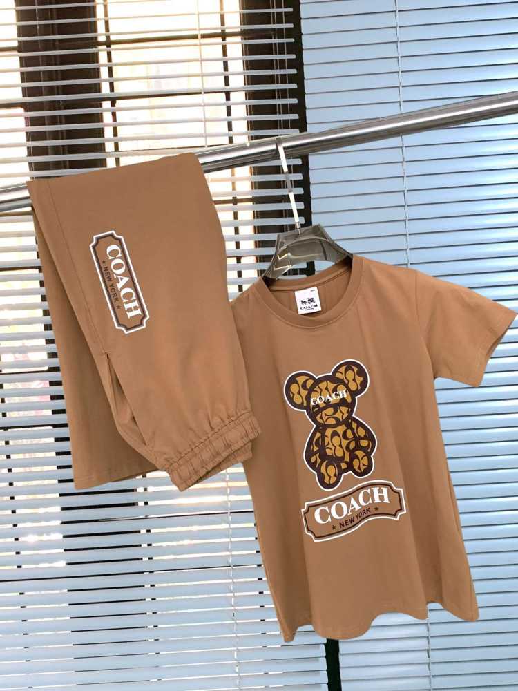 Coach Brown Premium Quality Co-ord Set-5