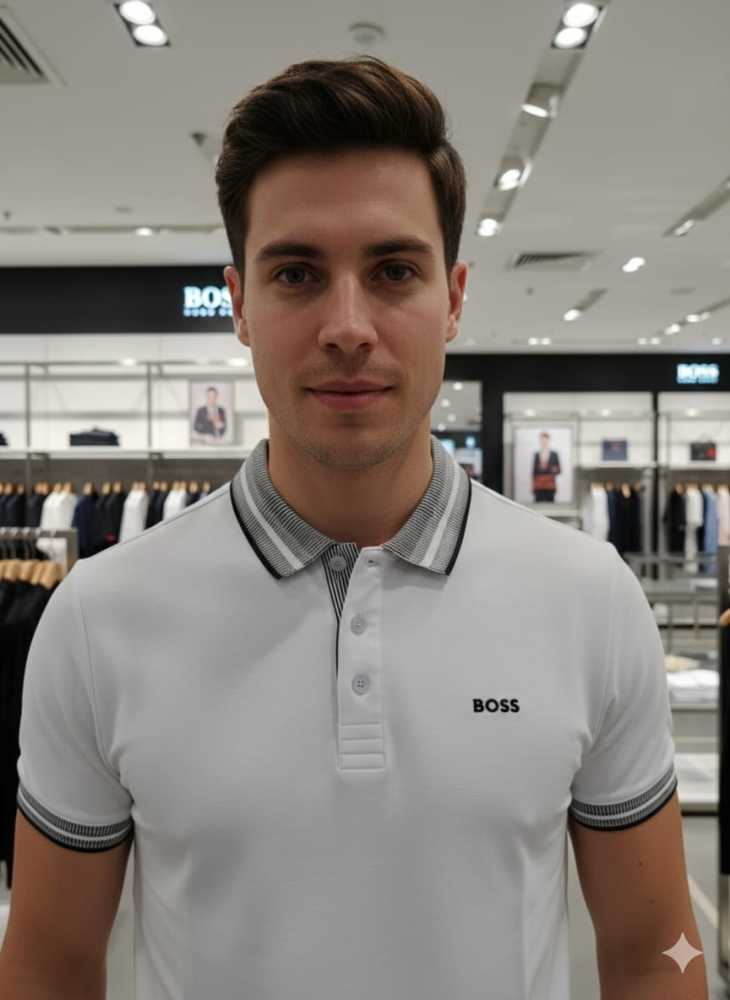 Hugo Boss White Premium Quality Tees-1