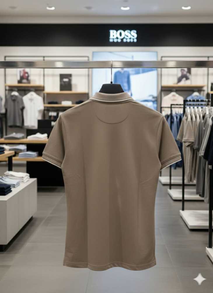 Hugo Boss Brown Premium Quality Tees-2