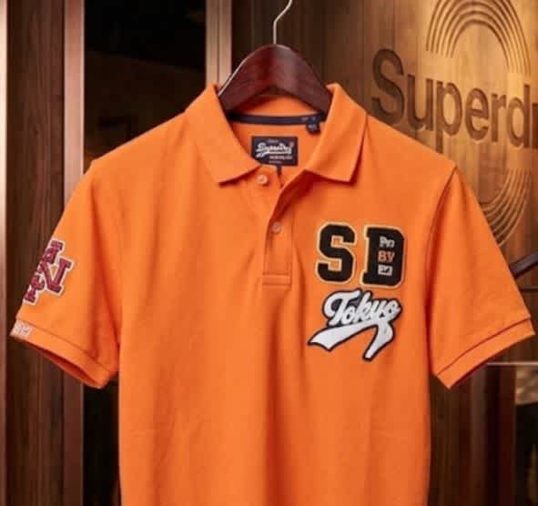 Superdry Orange Premium Quality Tees-2