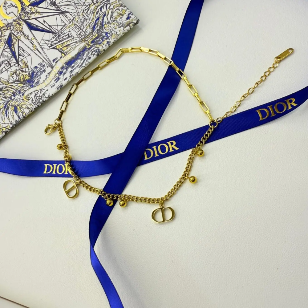 Christian Dior "CD" Signature Necklace-thumb-0