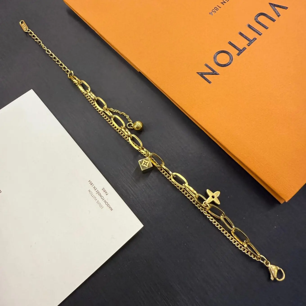 Louis Vuitton Multi-Chain Charm Bracelet-thumb-0