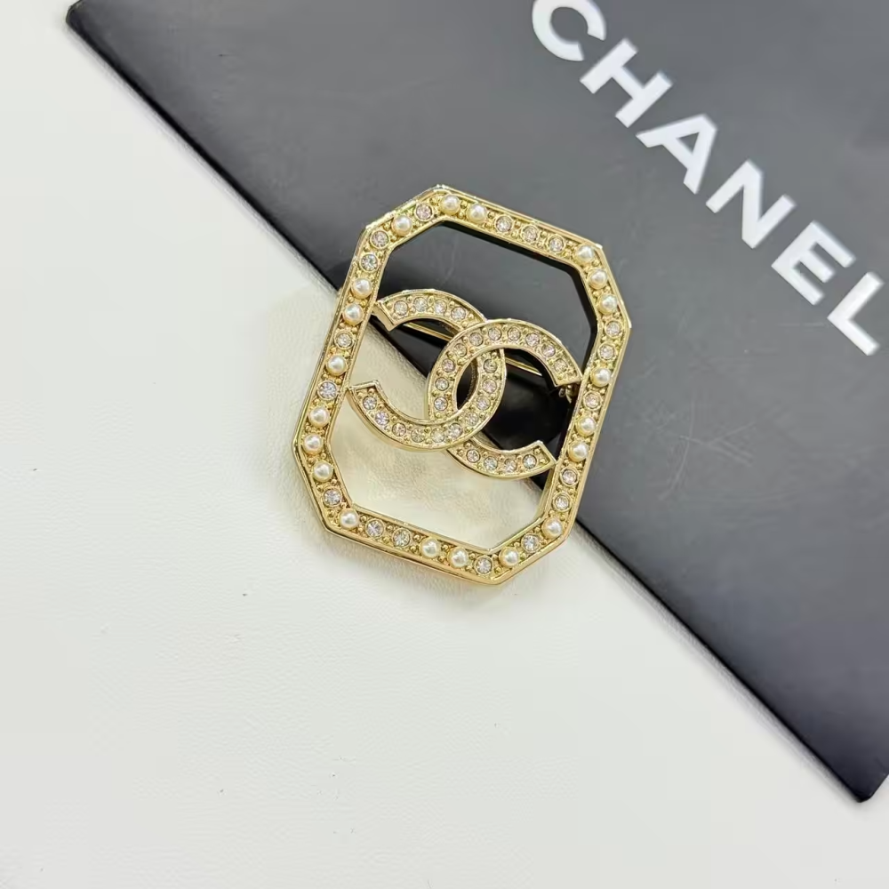 Chanel Octagon CC Brooch-thumb-0