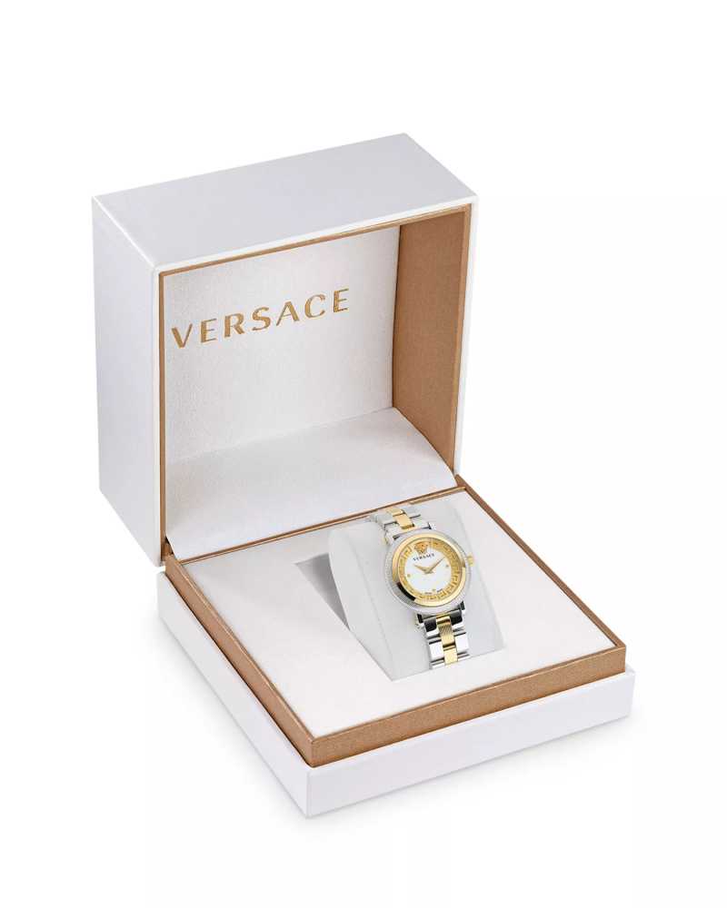 Versace Women Printed Dial and Stainless Steel Straps Analogue Watch VE7F00423-thumb-4
