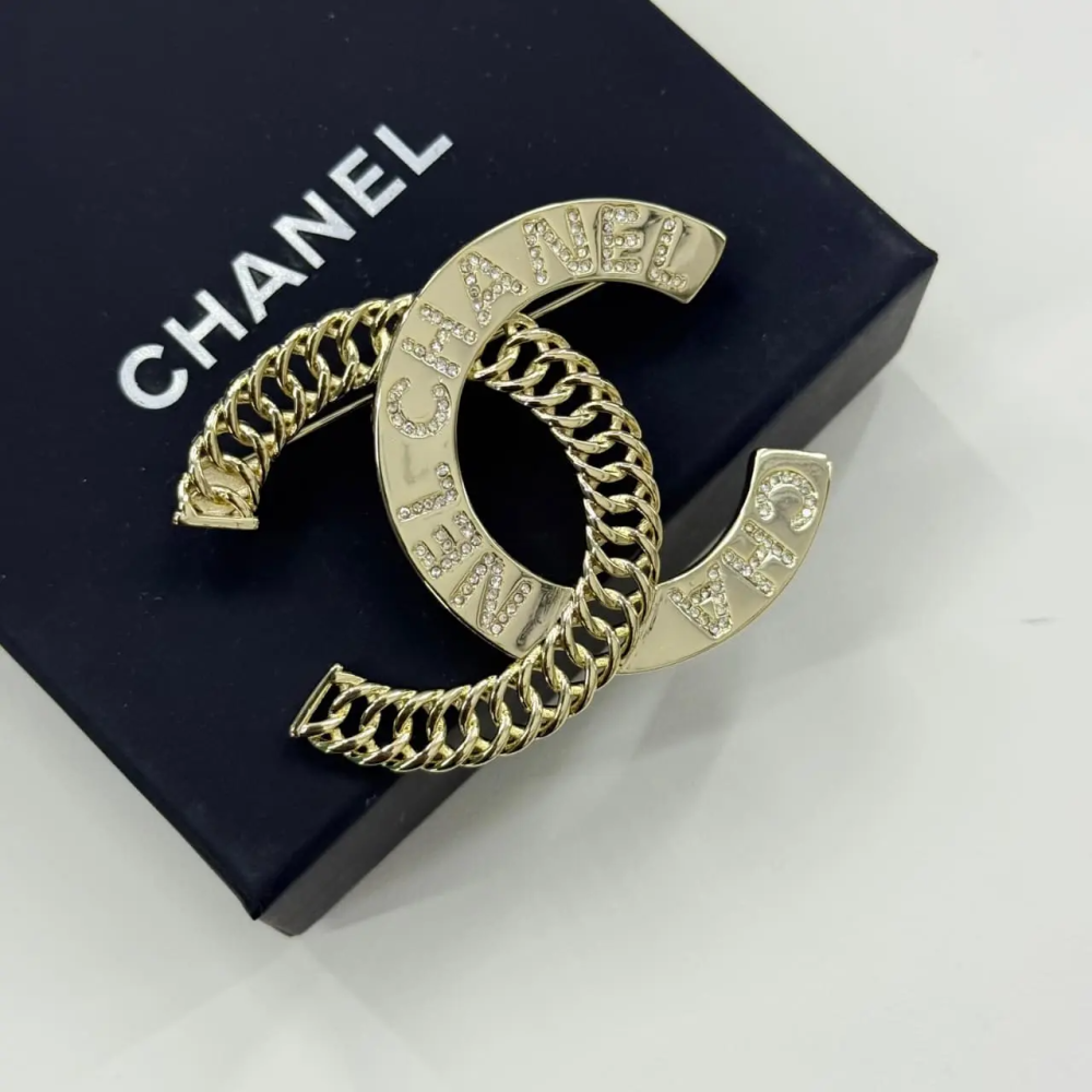 Chanel Mixed-Link CC Brooch-thumb-0