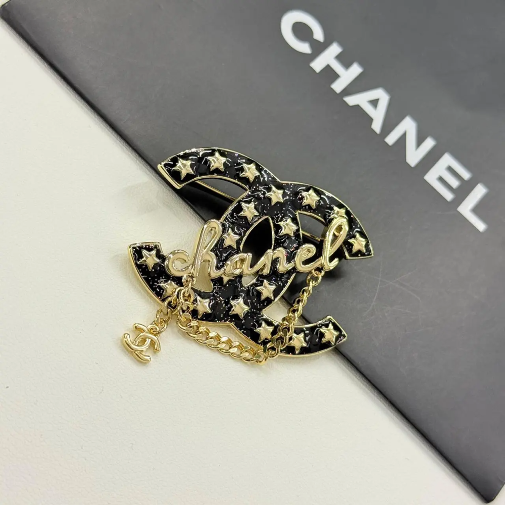Chanel Comet Star CC Brooch-thumb-0