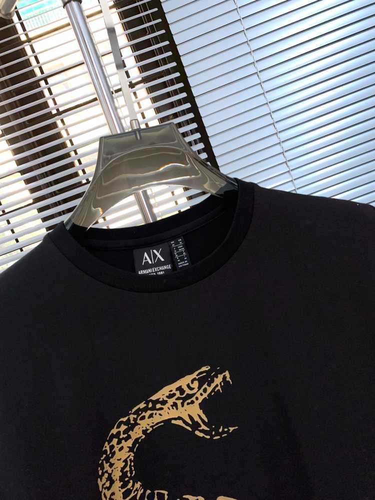 Armani Exchange Black Premium Quality T-Shirt-thumb-2