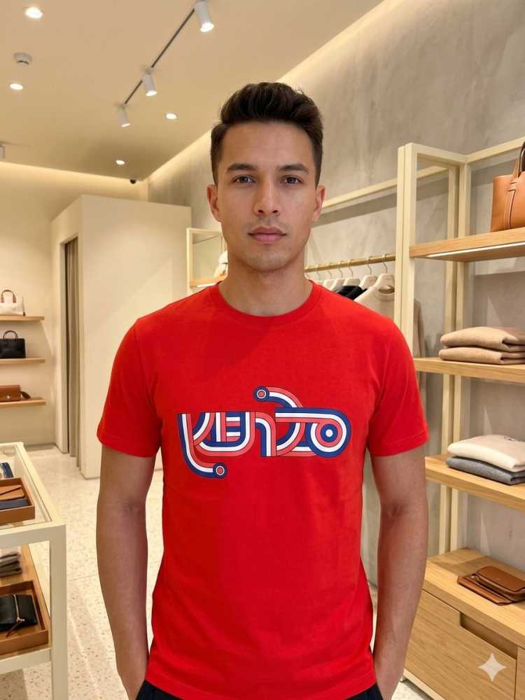 Kenzo Red Premium Quality Polo T-shirt-thumb-0