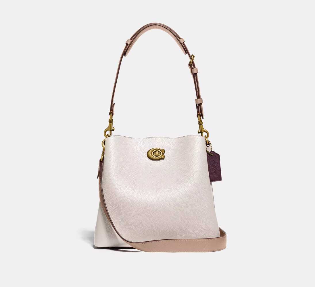 Coach Willow Bucket Laurel White Tote Hobo Bag-thumb-0