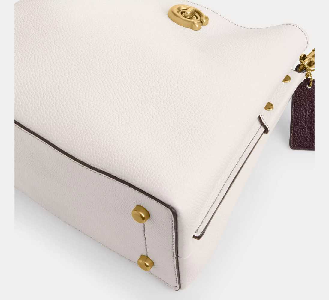 Coach Willow Bucket Laurel White Tote Hobo Bag-thumb-3