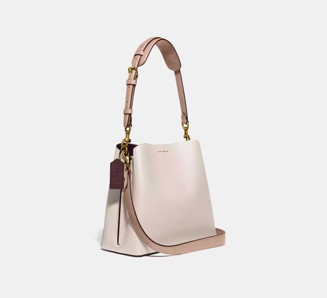 Coach Willow Bucket Laurel White Tote Hobo Bag-thumb-1