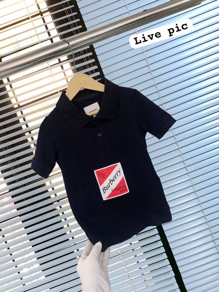 Burberry Blue Premium Quality Kids T-shirt-thumb-1