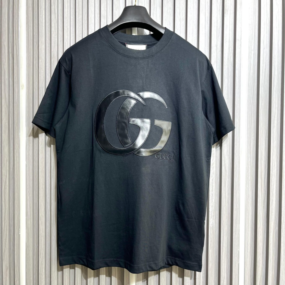 Gucci Interlocking G Graphic Black T-Shirt-thumb-0