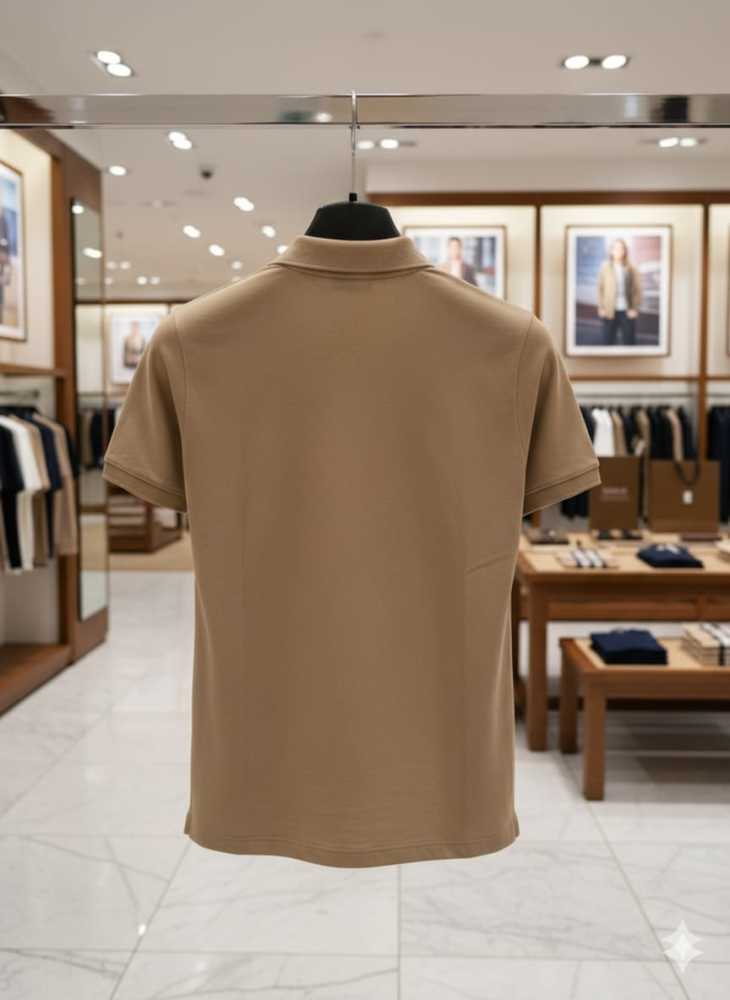 Burberry Brown Premium Exclusive Polo T-shirt-thumb-3