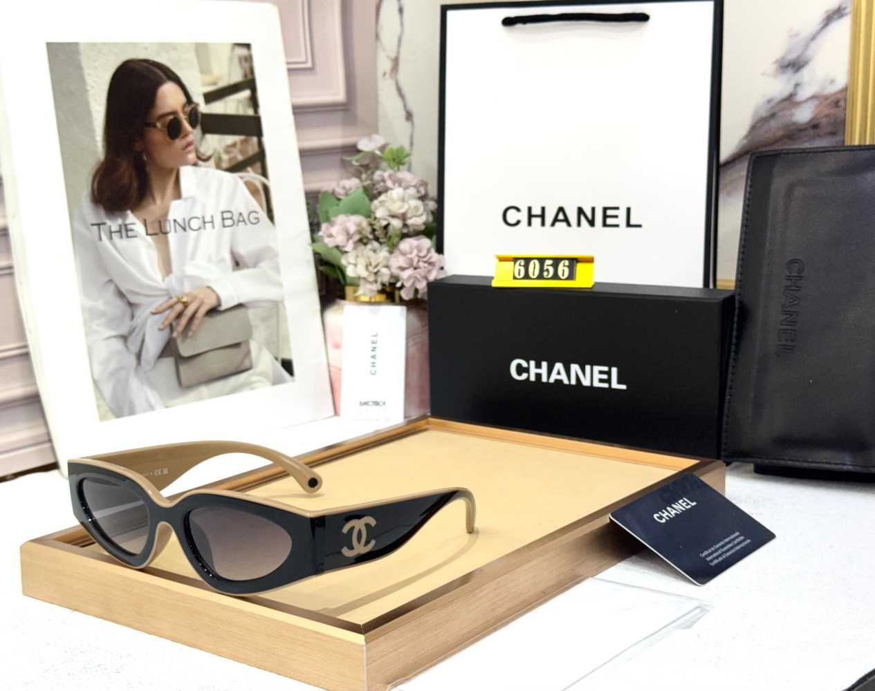 Chanel Black Premium Women's Sunglasses-thumb-0