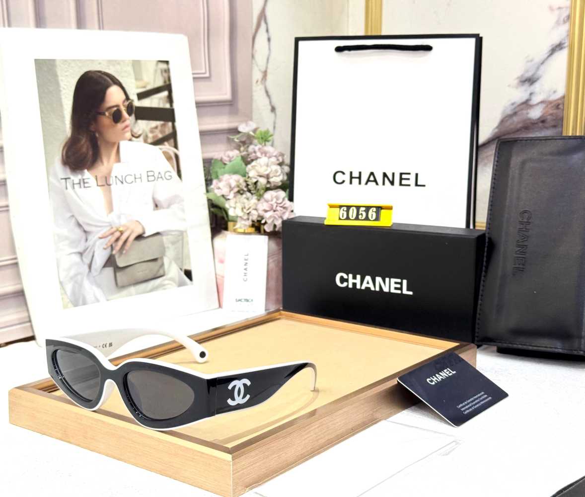 Chanel White Premium Women's Sunglasses-thumb-0