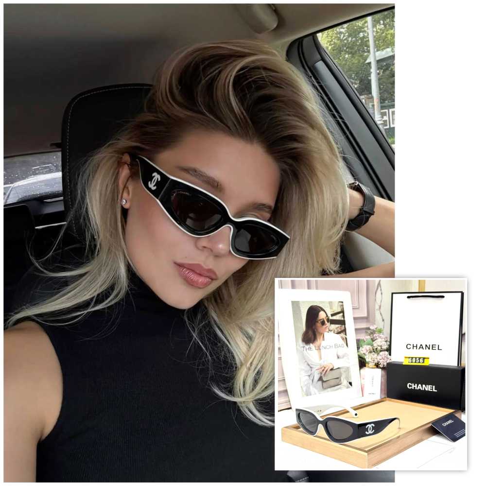 Chanel White Premium Women's Sunglasses-thumb-5