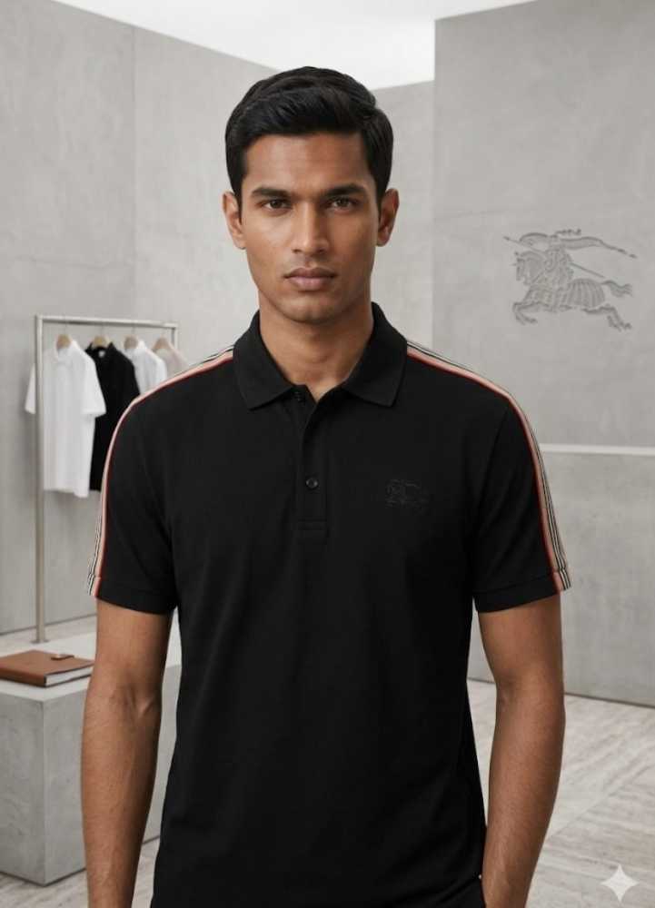 Burberry Black Premium Exclusive Polo T-shirt