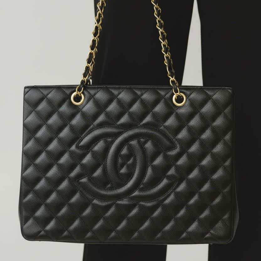 Chanel Black Premium Tote Bag-thumb-0