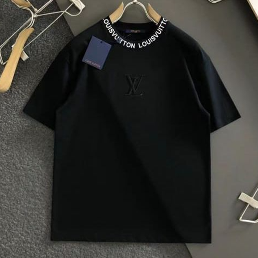 Louis Vuitton Monogram Black Premium T-Shirt-thumb-0