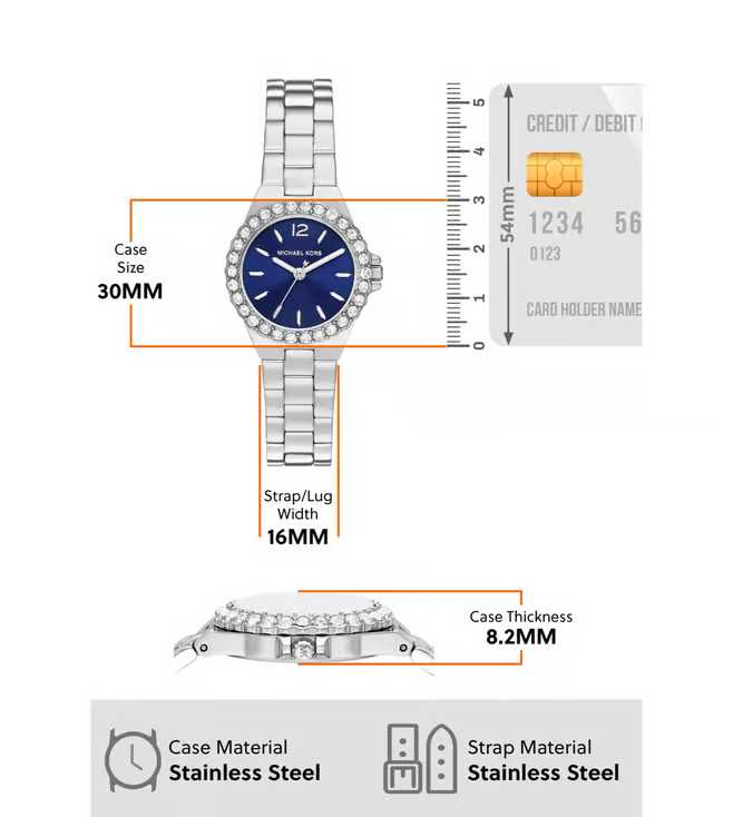Michael Kors Women Embellished Dial & Stainless Steel Straps Analogue Watch-6
