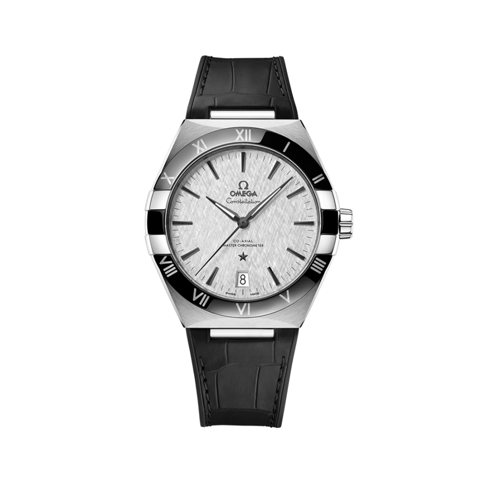 Omega Constellation Co-Axial Master Chronometer 41 mm Black Leather Strap Watch 131.12.41.21.06.001