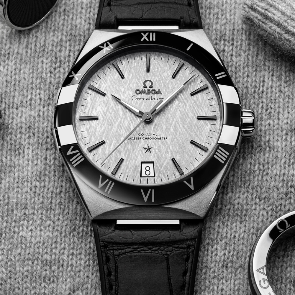 Omega Constellation Co-Axial Master Chronometer 41 mm Black Leather Strap Watch 131.12.41.21.06.001-4
