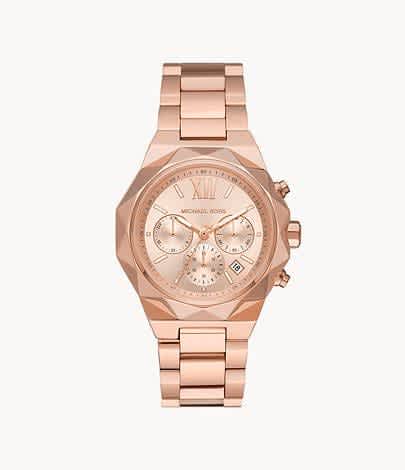 Michael Kors Raquel Chronograph Rose Gold-Tone Stainless Steel Watch-2