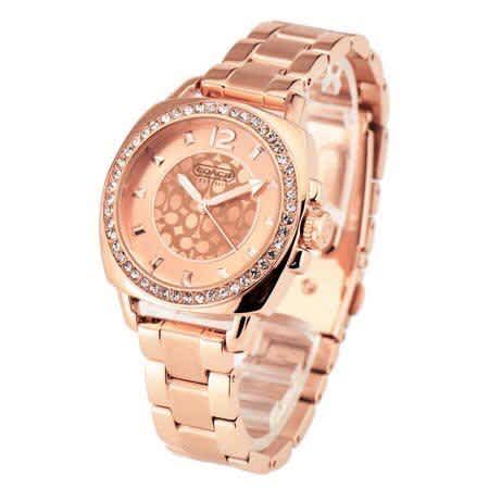 Coach Rose Gold Stainless Steel Strap Women Watch-3
