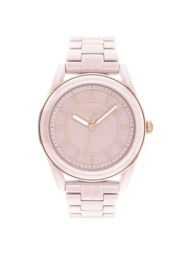 Coach Preston Dial & Stainless Steel Bracelet Style Straps Pink Analogue Watch-3