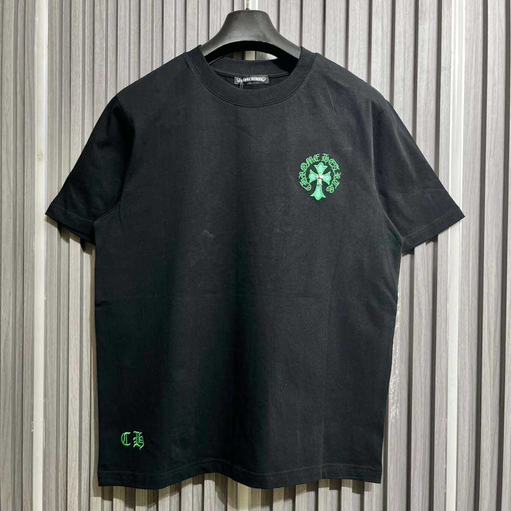 Chrome Hearts Horseshoe & Cross Logo T-Shirt-thumb-0
