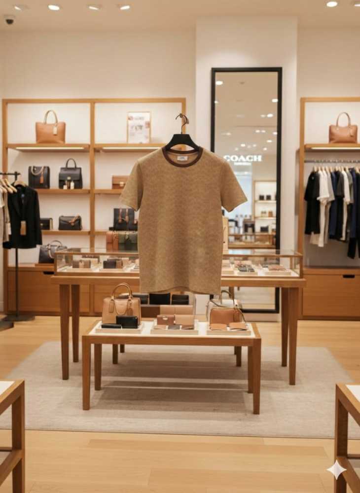 Coach Brown Premium Quality T-shirt-3