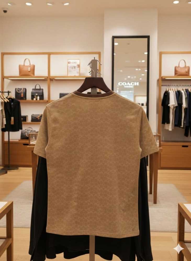 Coach Brown Premium Quality T-shirt-1