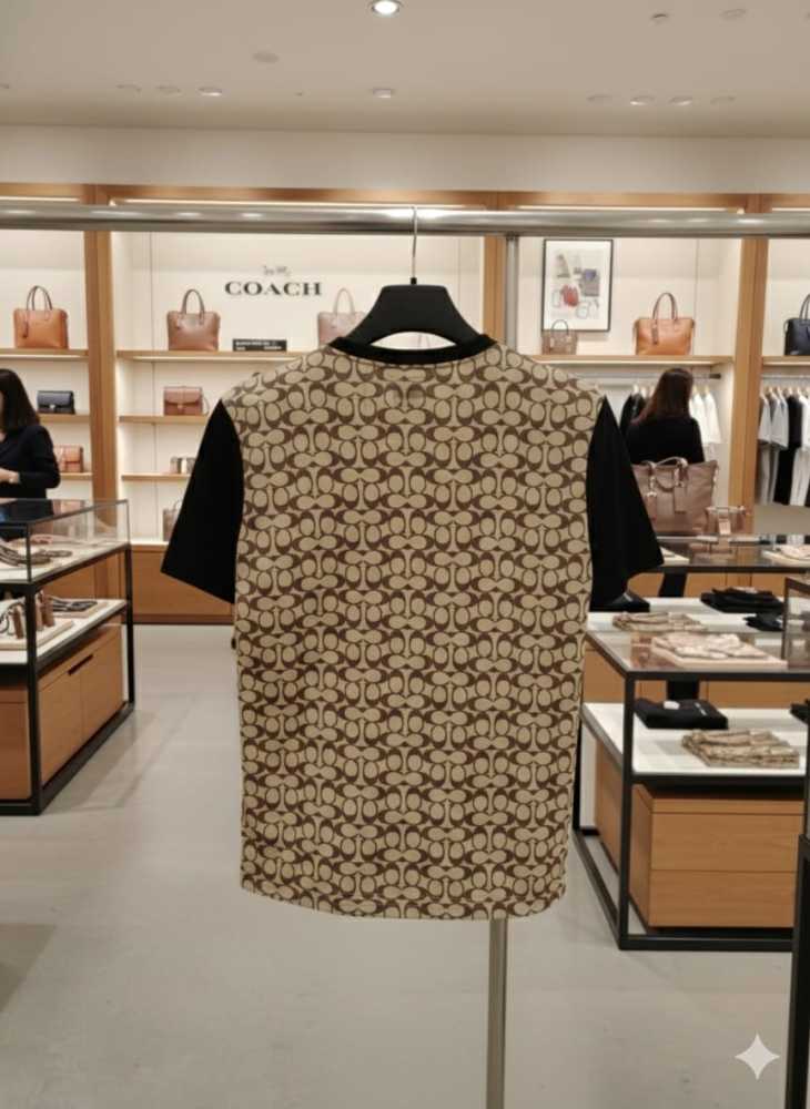 Coach Brown Premium Quality T-shirt-2