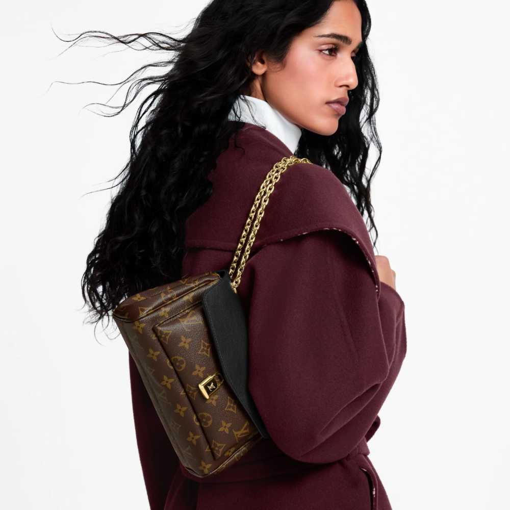 Louis Vuitton Pochette Mia Brown Sling Bag-1