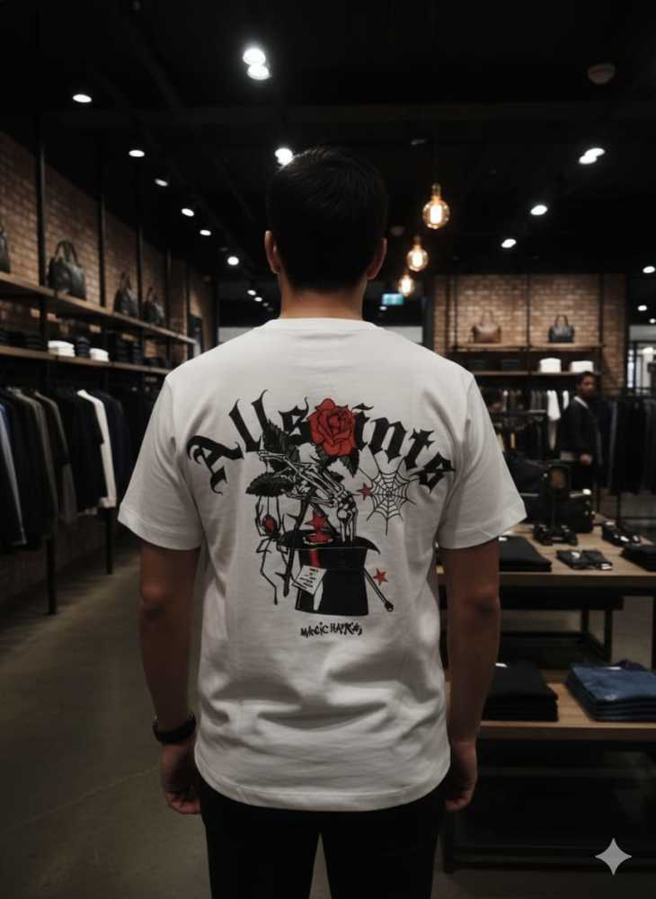 All Saints White Premium Quality T-shirt-thumb-4