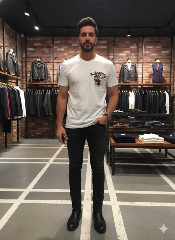 All Saints White Premium Quality T-shirt-thumb-0