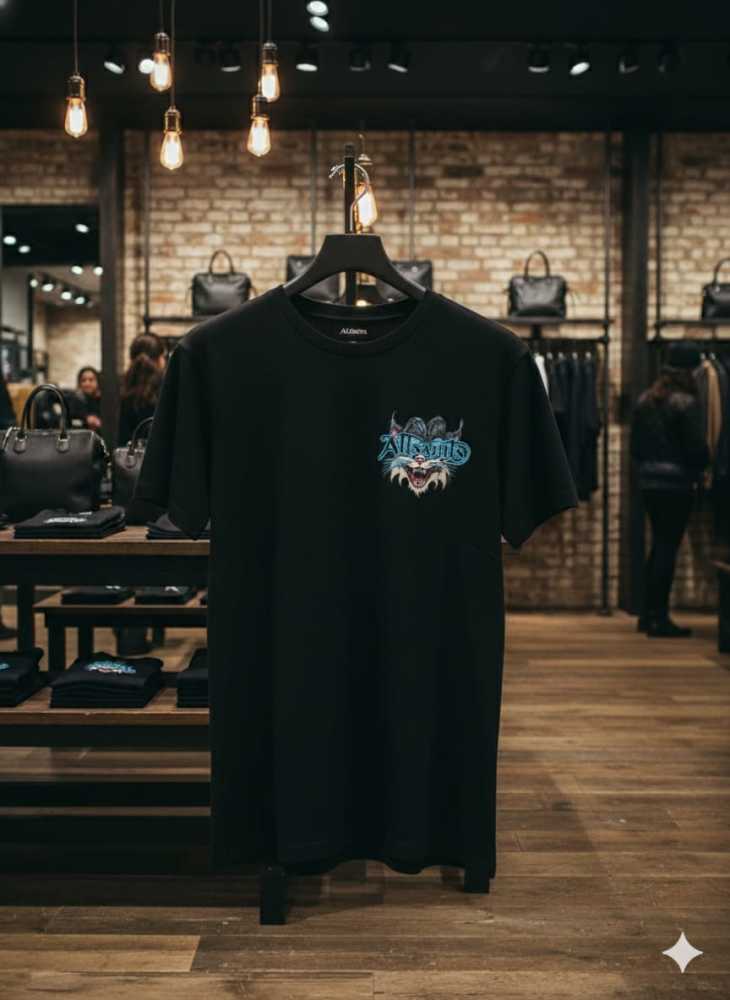 All Saints Black Premium Quality T-shirt-thumb-3