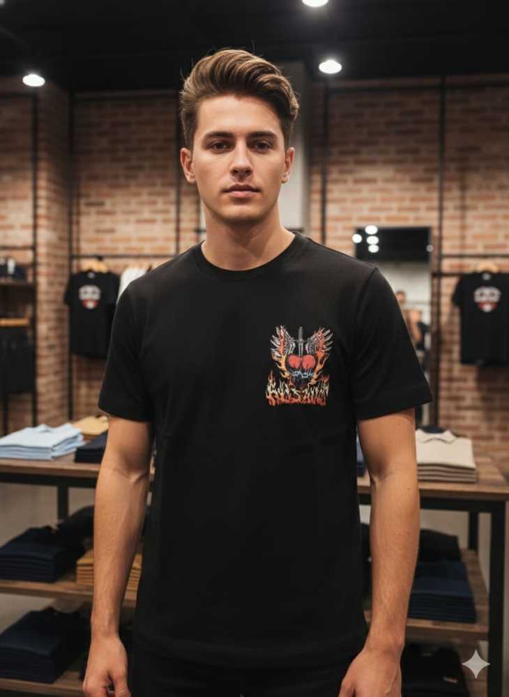 All Saints Black Premium Quality T-shirt-thumb-1