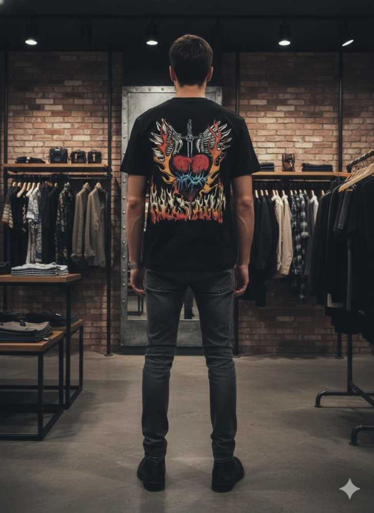 All Saints Black Premium Quality T-shirt-thumb-2