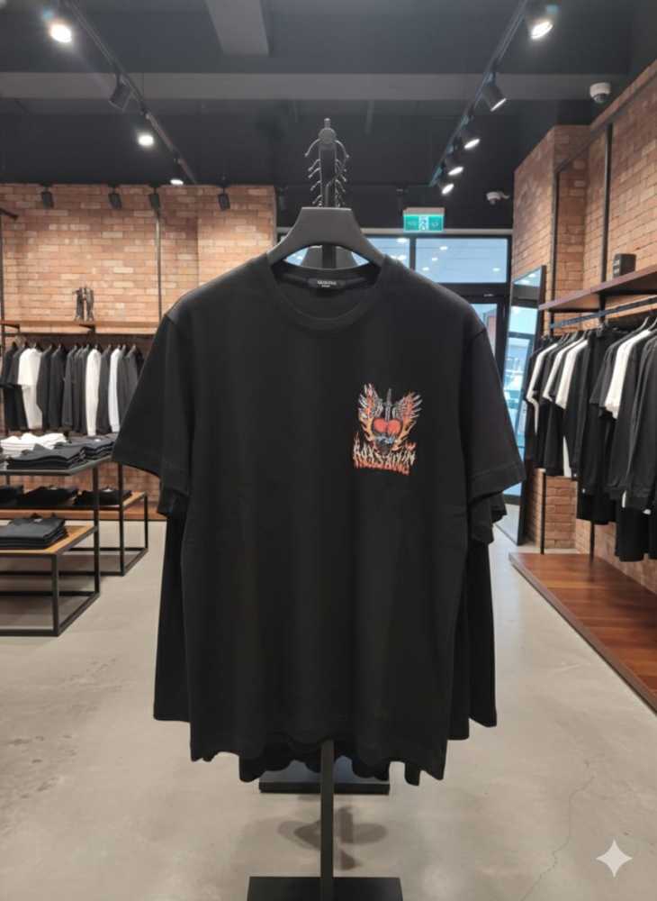 All Saints Black Premium Quality T-shirt-thumb-3